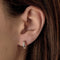 Boucles d'oreilles CARTIER- LOVE - Créole en or gris. PM 58 Facettes DV35629-1
