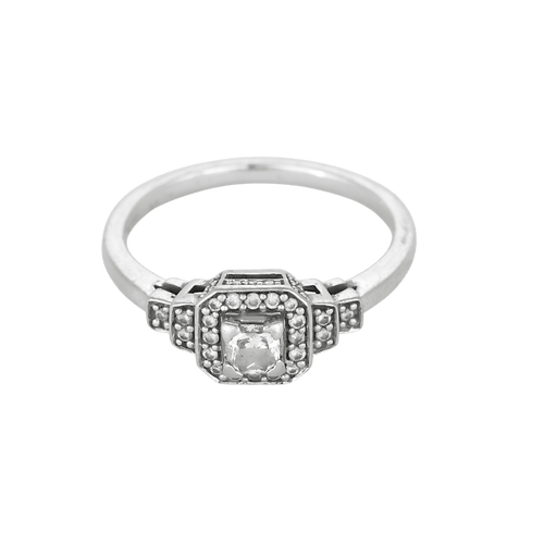 Bague 54 MAUBOUSSIN - UN AUTOMNE 1930 n°2 - Bague en or gris et diamants 58 Facettes DV34738-1