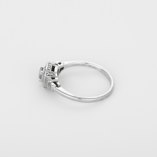 Bague 54 MAUBOUSSIN - UN AUTOMNE 1930 n°2 - Bague en or gris et diamants 58 Facettes DV34738-1