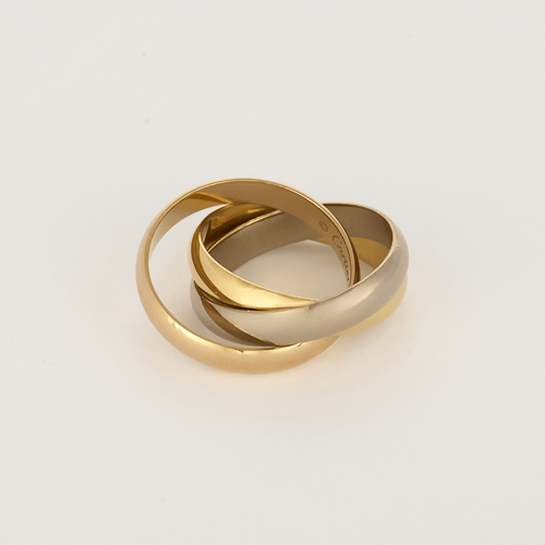 Bague 50 CARTIER - Trinity Classique -  Bague trois ors 58 Facettes DV35673-1