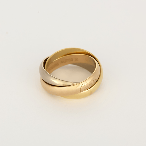 Bague 50 CARTIER - Trinity Classique -  Bague trois ors 58 Facettes DV35673-1
