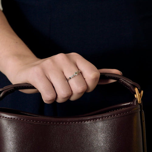 CHAUMET - Bague en or blanc et diamant