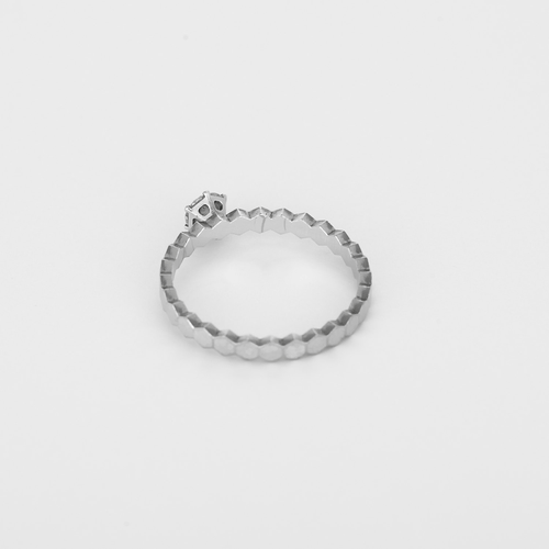 CHAUMET - Bague en or blanc et diamant