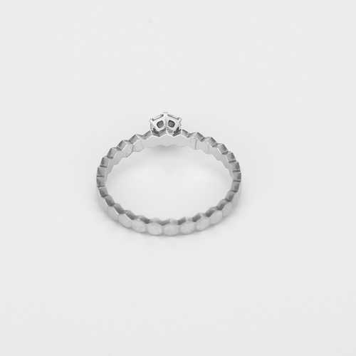 CHAUMET - Bague en or blanc et diamant
