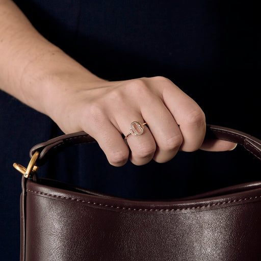 Bague 51 HERMÈS - Attelage - Bague en or rose et diamants 58 Facettes DV35141-4