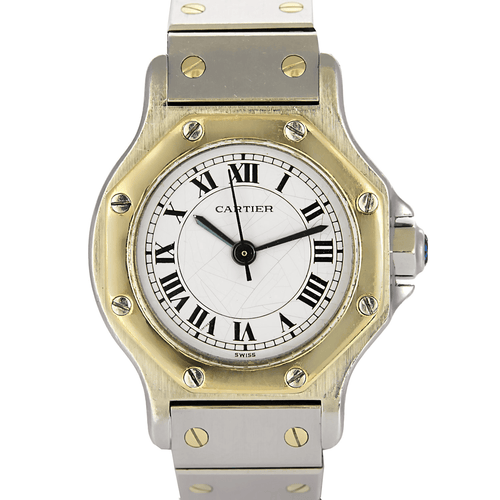 Cartier Montre Santos Octogonal en or jaune et acier