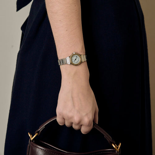 Cartier Montre Santos Octogonal en or jaune et acier