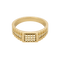 Bague 64 Deangelo - Bague type chevalière en or jaune 14K et diamants 58 Facettes DV34593-1