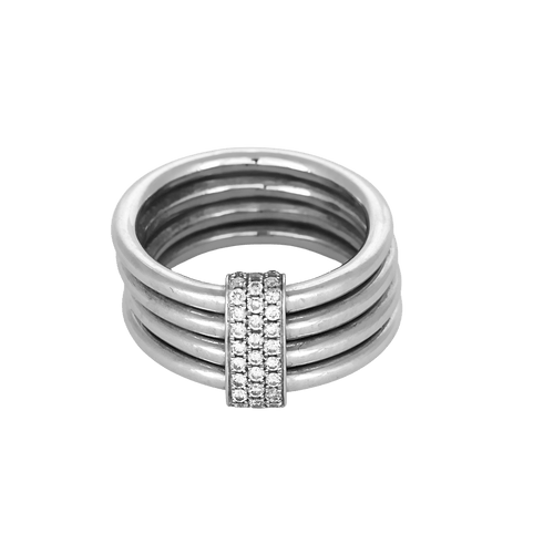 Bague 50 LERY - Bague en or jaune et diamant 58 Facettes DV11069-9