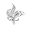 Broche Broche en Or blanc 18k (750 millièmes) et Diamant 58 Facettes DV34984-1