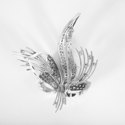 Broche Broche en Or blanc 18k (750 millièmes) et Diamant 58 Facettes DV34984-1