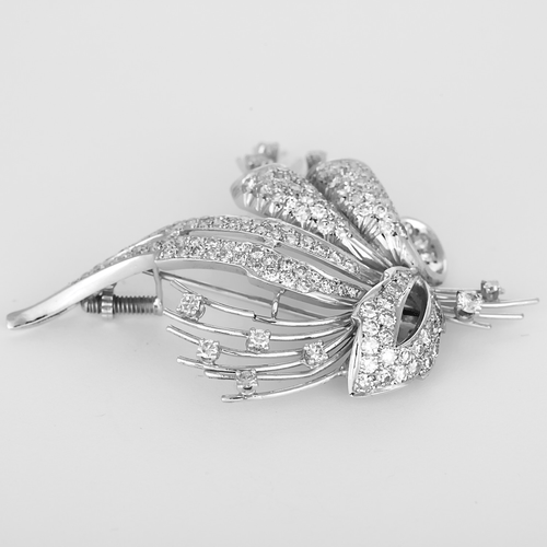 Broche Broche en Or blanc 18k (750 millièmes) et Diamant 58 Facettes DV34984-1