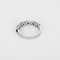 Bague 53 Demie Alliance en or gris, saphirs et diamants 58 Facettes DV0988-6