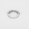 Bague 53 Demie Alliance en or gris, saphirs et diamants 58 Facettes DV0988-6
