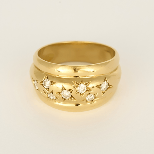 Bague 62 Bague en or jaune et diamants, serti étoilé 58 Facettes DV0988-16