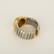 Bague 56 Bulgari, "Bulgari-Bulgari" - Bague en or jaune, acier et onyx 58 Facettes DV32159-3