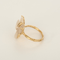 Bague 56 DIDIER GUERIN - Bague en or jaune et quartz rose et diamant 58 Facettes DV35755-1