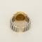 Bague 56 Bulgari, "Bulgari-Bulgari" - Bague en or jaune, acier et onyx 58 Facettes DV32159-3