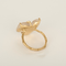 Bague 56 DIDIER GUERIN - Bague en or jaune et quartz rose et diamant 58 Facettes DV35755-1