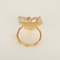 Bague 56 DIDIER GUERIN - Bague en or jaune et quartz rose et diamant 58 Facettes DV35755-1
