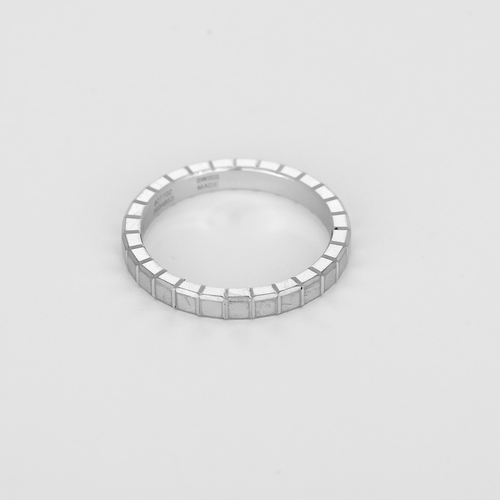 Bague 51 CHOPARD - Ice Cube - Bague en or blanc 58 Facettes DV34531-2