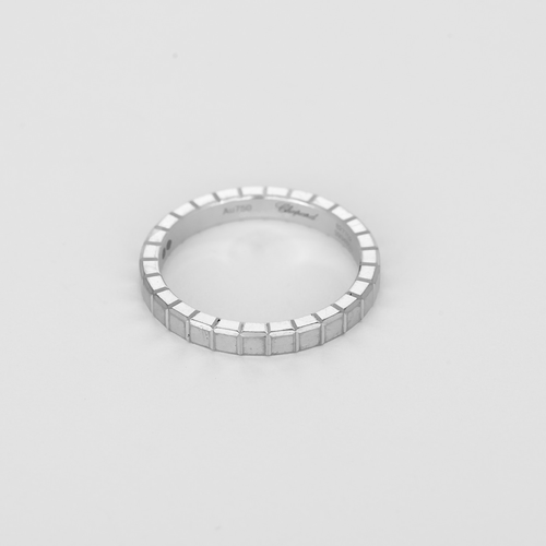 Bague 51 CHOPARD - Ice Cube - Bague en or blanc 58 Facettes DV34531-2