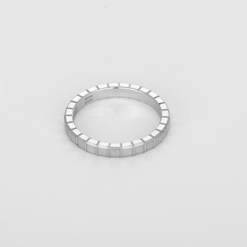 Bague 51 CHOPARD - Ice Cube - Bague en or blanc 58 Facettes DV34531-2
