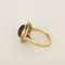 Bague 54 Bague en or jaune et or gris, rubis cabochon et diamants 58 Facettes DV32363-6