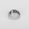 Bague 49 Bague moderniste en or gris et pavages petits diamants 58 Facettes DV35663-2