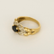 Bague 58 Bague en Or jaune, saphir et diamants 58 Facettes DV35829-1