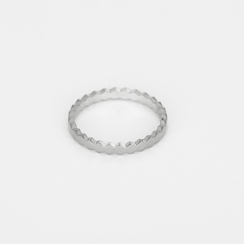 Bague 54 CHAUMET - Bee my love - Alliance en or blanc 58 Facettes DV35369-1