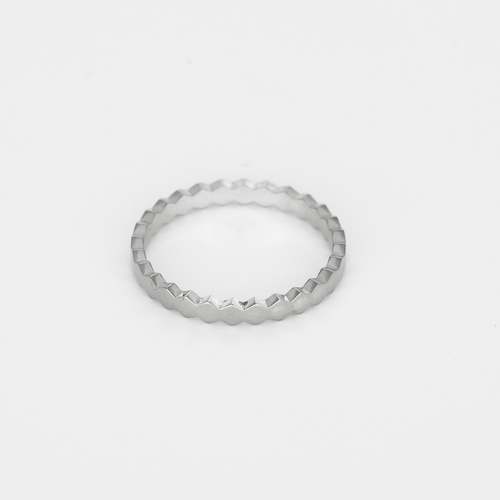 Bague 54 CHAUMET - Bee my love - Alliance en or blanc 58 Facettes DV35369-1