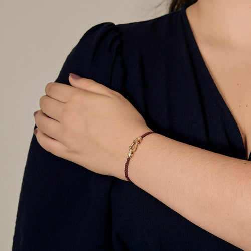 Bracelet Bracelet en Or jaune 18k (750 millièmes) et Diamant 58 Facettes DV35798-1