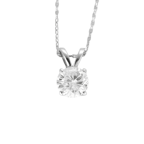 Collier Collier en Or blanc 14k (585 millièmes) et Diamant 58 Facettes DV35669-5