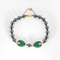 Bracelet CARTIER - Patiala - Bracelet or jaune, diamants, hématite et chrysoprase 58 Facettes DV35772-2