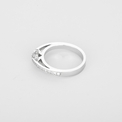 Bague 52 Bague en Or blanc 18k (750 millièmes) et Diamant 58 Facettes DV35983-1