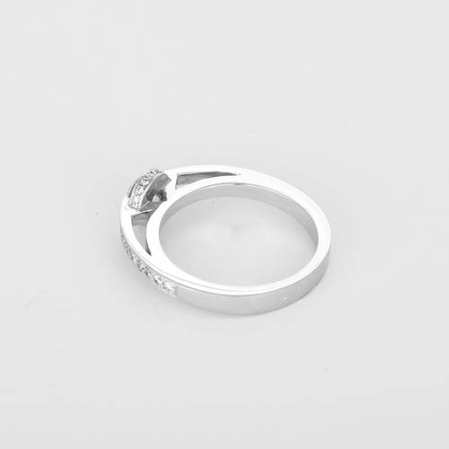 Bague 52 Bague en Or blanc 18k (750 millièmes) et Diamant 58 Facettes DV35983-1