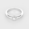 Bague 52 Bague en Or blanc 18k (750 millièmes) et Diamant 58 Facettes DV35983-1