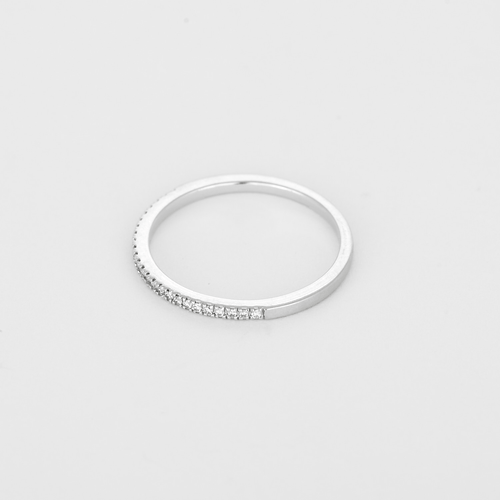 Bague 54 Fine Alliance en or blanc 18K (750 millièmes) et Diamant 58 Facettes DV35983-2