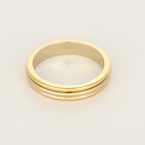 Bague 53 Bague en Or jaune 18k (750 millièmes), Or blanc 18k (750 millièmes) et Or rose 18k (750 millièmes) 58 Facettes DV10000-3