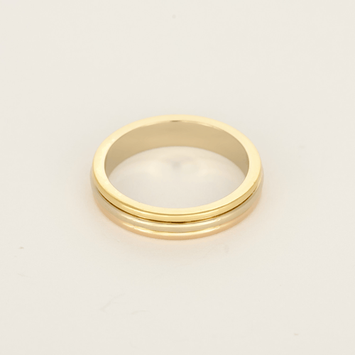 Bague 53 Bague en Or jaune 18k (750 millièmes), Or blanc 18k (750 millièmes) et Or rose 18k (750 millièmes) 58 Facettes DV10000-3