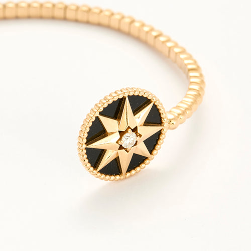 Bracelet Dior Bracelet DIOR - Bracelet Rose des vents en or jaune, onyx et diamants 58 Facettes DV22629-1
