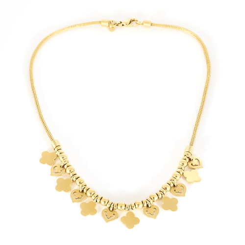 Collier OJ Perrin - Collier en or jaune Coeur légende 58 Facettes DV35794-3