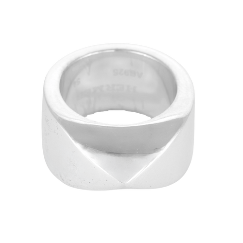 Bague 54 HERMES - Mini Clous - Bague en argent 58 Facettes DV35761-1