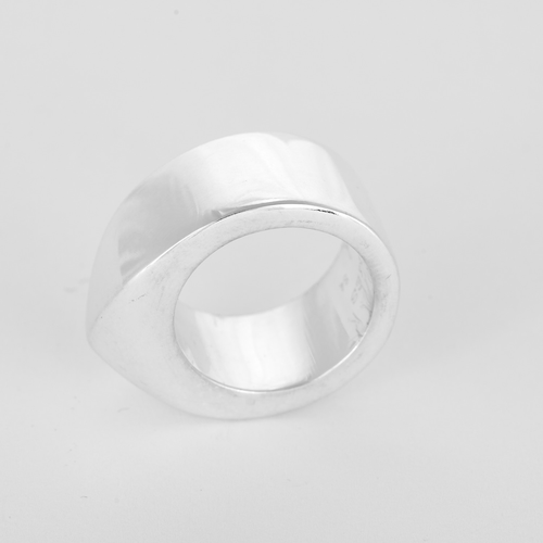 Bague 54 HERMES - Mini Clous - Bague en argent 58 Facettes DV35761-1