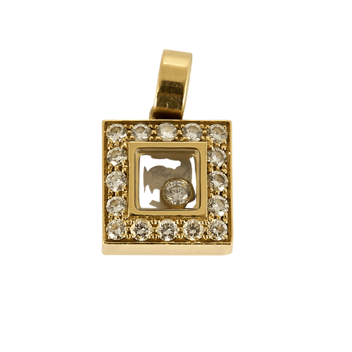 Pendentif Chopard - Happy Diamonds - Pendentif en or jaune et diamants : 0,38 carat environ 58 Facettes DV0260-14