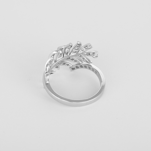 Bague 52 Chanel - Plume - Bague en or blanc et diamants : 0,30 carat 58 Facettes DV27412-3