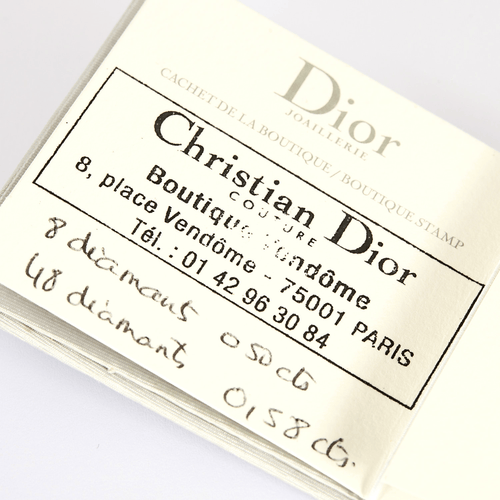 Bague 53 DIOR - My Dior- Bague bandeau en or blanc et diamants : 1 carat 58 Facettes DV0828-2
