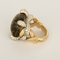 Bague 51 Pomellato - Tango - Bague en or jaune, diamants et quartz fumé 58 Facettes DV36094-1