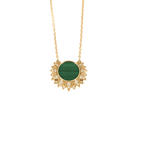 Collier Sunlight Piaget - Collier en or rose, malachite et diamants 58 Facettes DV33159-19
